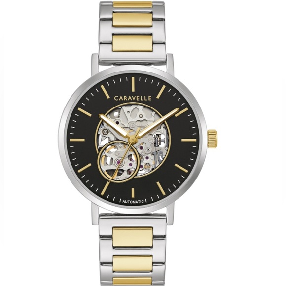 Bulova Other - NIB Caravelle by Bulova Men S Two-Tone
Automatic Watch 45A152